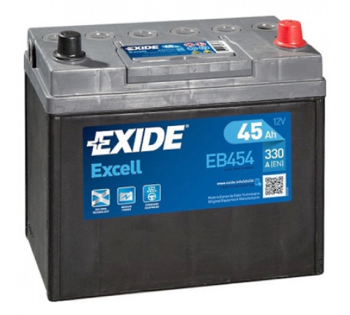 Аккумулятор автомобильный EXIDE EXCELL 45A (EB454)