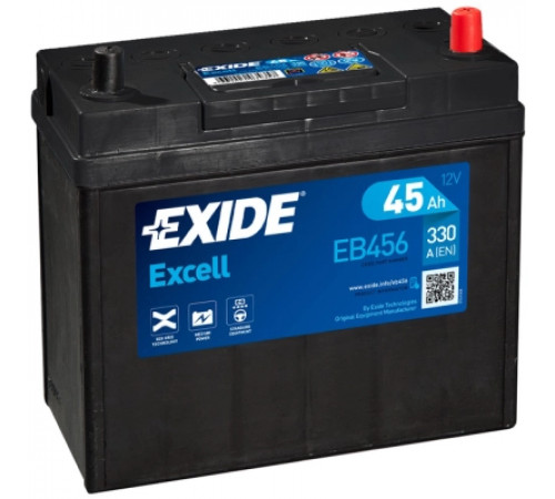 Аккумулятор автомобильный EXIDE EXCELL 45A (EB456)