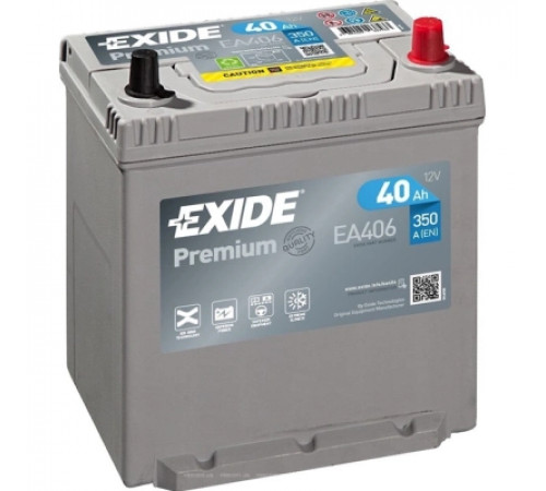 Аккумулятор автомобильный EXIDE PREMIUM 40A (EA406)