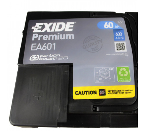Аккумулятор автомобильный EXIDE PREMIUM 60A (EA601)