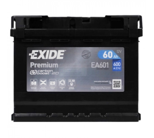 Аккумулятор автомобильный EXIDE PREMIUM 60A (EA601)