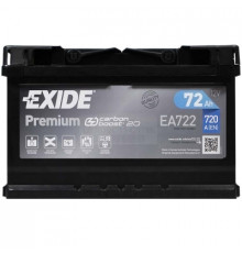 Аккумулятор автомобильный EXIDE PREMIUM 72A (EA722)