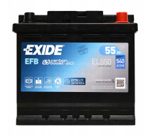 Аккумулятор автомобильный EXIDE START-STOP EFB 55A (EL550)