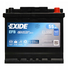 Аккумулятор автомобильный EXIDE START-STOP EFB 55A (EL550)