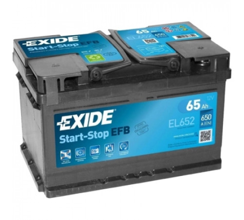 Аккумулятор автомобильный EXIDE START-STOP EFB 65A (EL652)