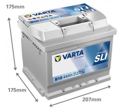 Аккумулятор автомобильный Varta Blue Dynamic 44Ah (544402044)
