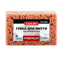 Губка для миття CarLife PREMIUM з великими порами 190x120x70mm, коричнева (CL-422)