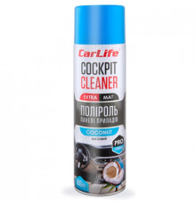 Автополироль CarLife Cockpit Cleaner EXTRA MAT Кокос 500мл (CF527)