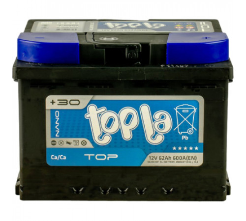 Акумулятор автомобільний Topla 62 Ah/12V TOP Euro (118 662)