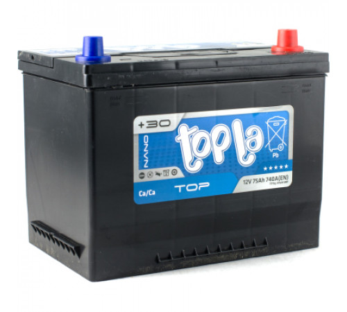 Акумулятор автомобільний Topla 75 Ah/12V Top/Energy Japan Euro (118 875)