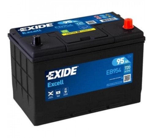 Аккумулятор автомобильный EXIDE EXCELL 95Ah ASIA Ев (-/+) (760EN) (EB954)