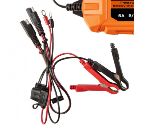 Зарядний пристрій для автомобільного акумулятора Neo Tools 6А/100Вт, 3-150Ач, для кислотних/AGM/GEL (11-892)
