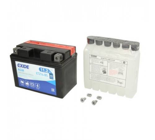 Аккумулятор автомобильный EXIDE AGM 11,2Ah (+/-) (205EN) (ETZ14-BS)