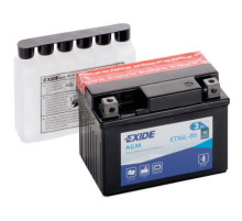 Акумулятор автомобільний EXIDE AGM 3Ah Ев (-/+) (50EN) (ETX4L-BS)