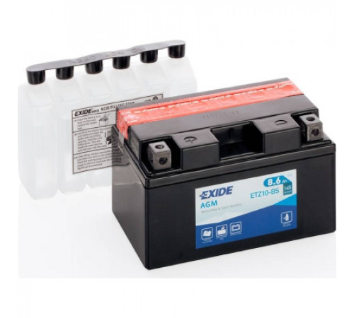 Аккумулятор автомобильный EXIDE AGM 8,6Ah (+/-) (145EN) (ETZ10-BS)
