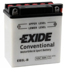 Аккумулятор автомобильный EXIDE CONVENTIONAL 5Ah Ев (-/+) (65EN) (EB5L-B)