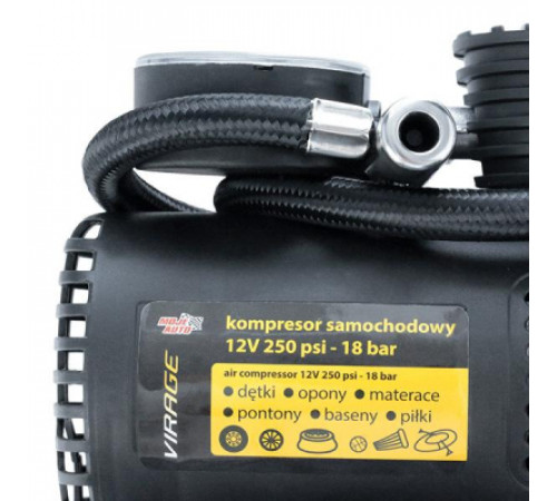 Автомобильный компрессор VIRAGE 12V 250 Psi 18 Атм (93-015)