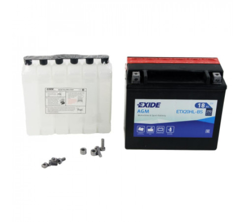 Аккумулятор автомобильный EXIDE AGM 18Ah Ев (-/+) (270EN) (ETX20HL-BS)
