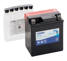 Акумулятор автомобільний EXIDE AGM 6Ah Ев (-/+) (100EN) (ETX7L-BS)