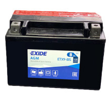 Акумулятор автомобільний EXIDE AGM 8Ah (+/-) (120EN) (ETX9-BS)