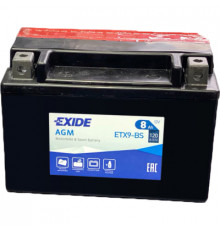 Аккумулятор автомобильный EXIDE AGM 8Ah (+/-) (120EN) (ETX9-BS)