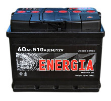 Аккумулятор автомобильный ENERGIA 60Ah Ев (-/+) (510EN) (22386)