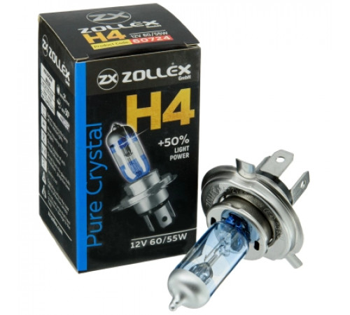 Автолампа Zollex H4 12V 60/55W Pure crystal (2860724)