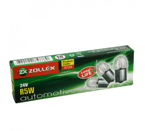 Автолампа Zollex R5W 24V