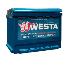 Акумулятор автомобільний Westa 6CT-60 А (0) А 600A