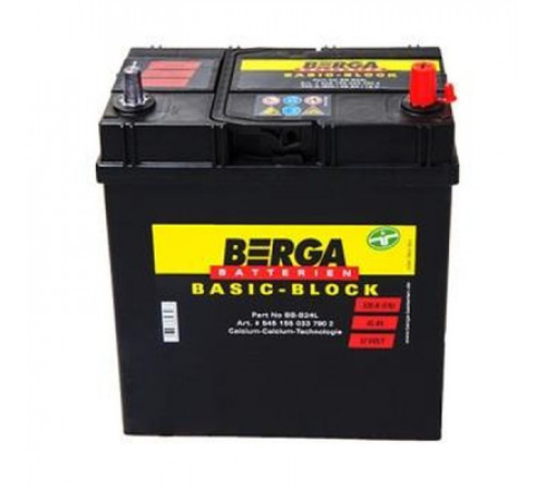 Аккумулятор автомобильный Berga Basicblock 35Ah ASIA Ев (-/+) ТК (300EN) (5351180307902)