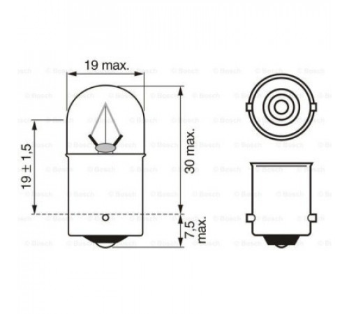 Автолампа Bosch 5W (1 987 302 510)