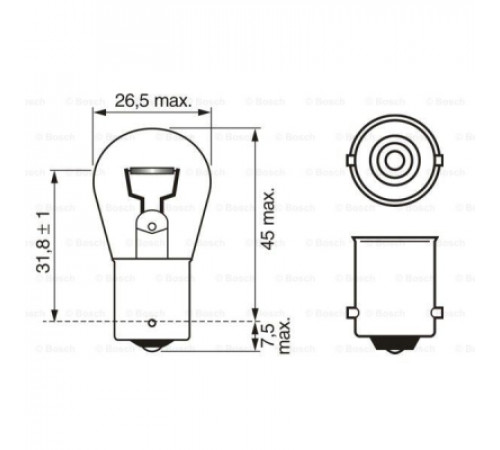 Автолампа Bosch 21W (1 987 302 239)