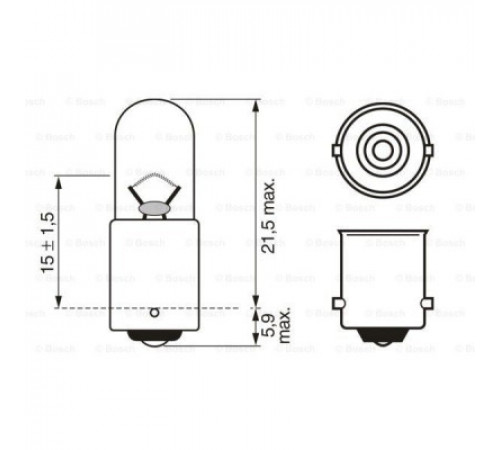 Автолампа Bosch 4W (1 987 302 817)