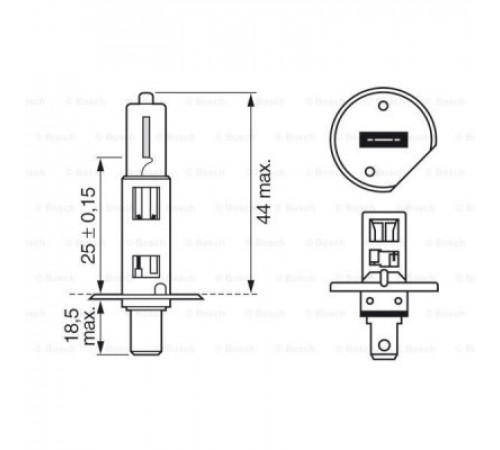 Автолампа Bosch галогенова 55W (1 987 302 011)