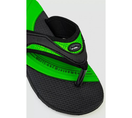 Вьетнамки детские, цвет черно-салатовый, 243R9015B-17