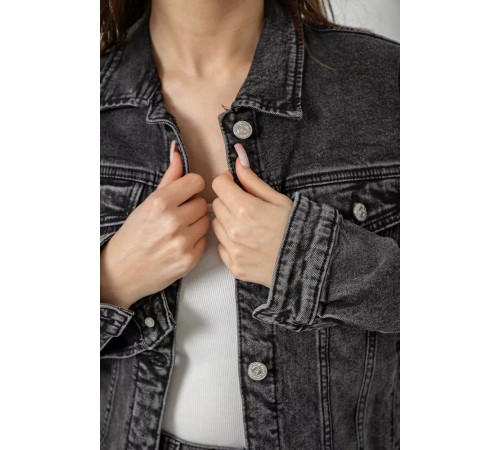 Куртка жіноча джинсова, колір сірий, 255RA2300