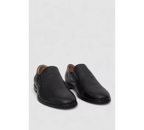 Туфли мужские с перфорацией, цвет темно-синий, 243RC1851.