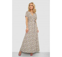 Сарафан с цветочным принтом, цвет молочно-бежевый, 241R179.