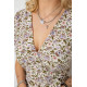 Сарафан з квітковим принтом, колір молочно-бежевий, 241R179