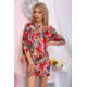 Міні-сукня в квітковий принт, червоного кольору, 167R105-10