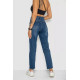 Джинсы женские MOM, цвет синий, 244R920-4