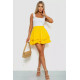 Спідниця однотонна коротка, колір жовтий, 102R5254