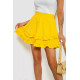 Спідниця однотонна коротка, колір жовтий, 102R5254
