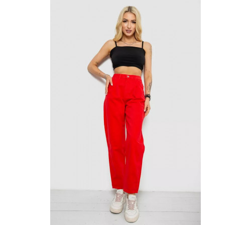 Джинси жіночі, колір червоний, 182R1621