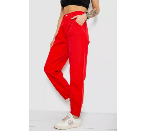 Джинси жіночі, колір червоний, 182R1621