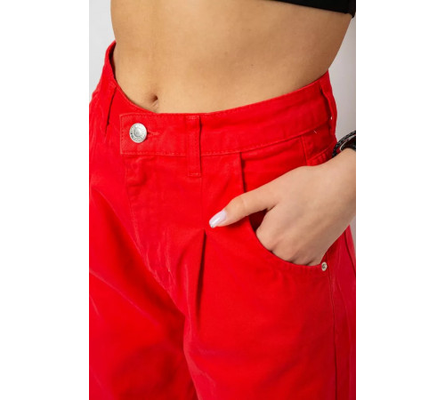Джинси жіночі, колір червоний, 182R1621