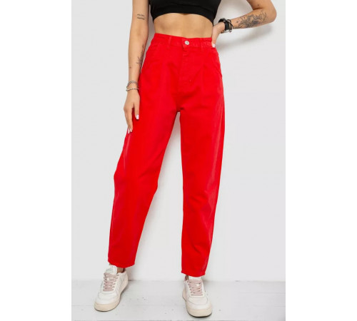 Джинси жіночі, колір червоний, 182R1621