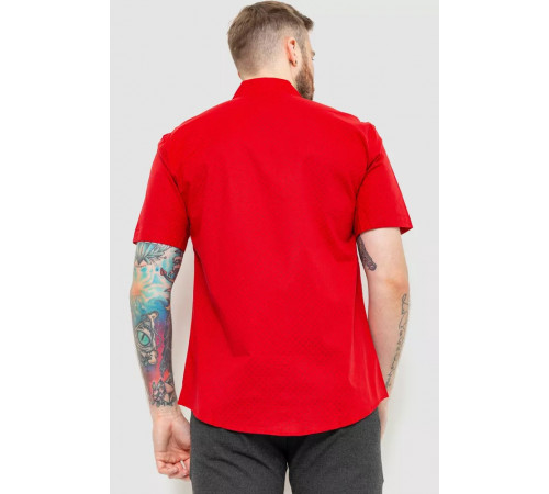 Рубашка мужская классическая, цвет красный, 214R7126