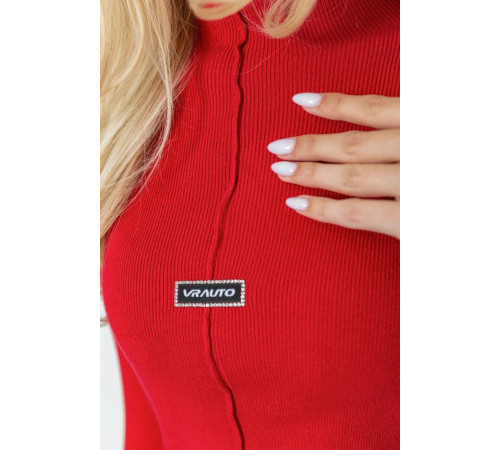 Женский гольф, цвет красный, 204R008-1