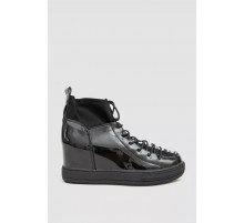 Туфлі-снікерси жіночі лакові, колір чорний, 131RA80-1